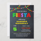 Invitation d'anniversaire Fiesta Lights (Devant)