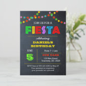 Invitation d'anniversaire Fiesta Lights (Debout devant)