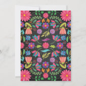 Invitation d'anniversaire Fiesta, tableau de bord (Dos)