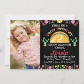 Invitation d'anniversaire Fiesta Taco pour les fil (Devant)