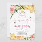 Invitation d'anniversaire Fille abeille (Devant)