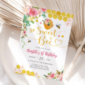 Invitation d'anniversaire Fille abeille