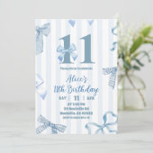 Invitation d'anniversaire fille chiffre double Arc (Debout devant)