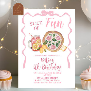 Invitation d'anniversaire Fille de la Limonade et