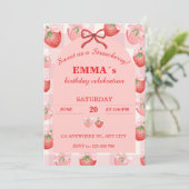 Invitation d'anniversaire Fille | Douce comme une (Debout devant)