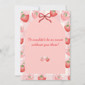 Invitation d'anniversaire Fille | Douce comme une (Dos)