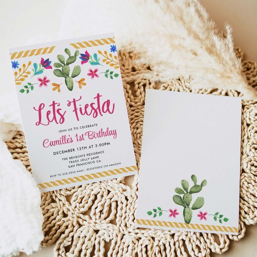 Invitation d'anniversaire Fille Fête