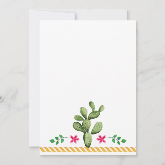 Invitation d'anniversaire Fille Fête (Dos)