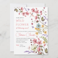 Invitation d'anniversaire Fille Fleur des champs a