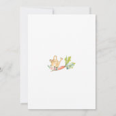 Invitation d'anniversaire fille lapin (Dos)
