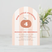 Invitation d'anniversaire Fille Petite Citrouille  (Debout devant)