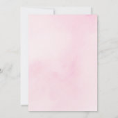 Invitation d'anniversaire fille rose pour une fête (Dos)