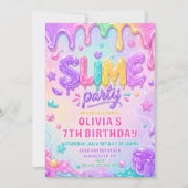 Invitation d'anniversaire fille Slime Temps de Pai (Devant)