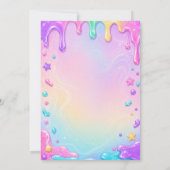 Invitation d'anniversaire fille Slime Temps de Pai (Dos)