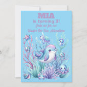 Invitation d'anniversaire fille sous la mer -Modif (Devant)