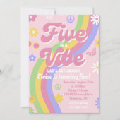 Invitation d'anniversaire Five is a Vibe (Devant)