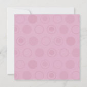 Invitation d'anniversaire Fleur Rose Jolie (Dos)
