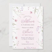 Invitation d'anniversaire fleur sauvage (Devant)