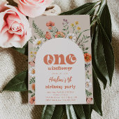 Invitation d'anniversaire Fleur sauvage