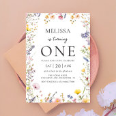 Invitation d'anniversaire fleur sauvage