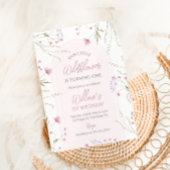 Invitation d'anniversaire fleur sauvage