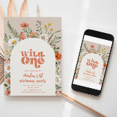 Invitation d'anniversaire fleur sauvage | Fleur sa