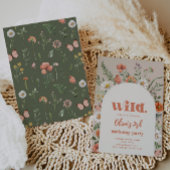 Invitation d'anniversaire fleur sauvage | Fleur sa