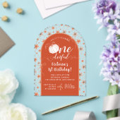 INVITATION D'ANNIVERSAIRE FLEURS DE CITROUILLE ARC (Insitu (Mariage))