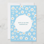 Invitation d'anniversaire Fleurs de printemps  (Dos)