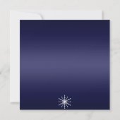 Invitation d'anniversaire flocon de neige scintill (Dos)
