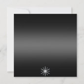 Invitation d'anniversaire Flocon de neige scintill (Dos)