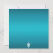 Invitation d'anniversaire flocon de neige scintill (Dos)
