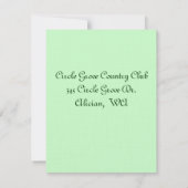 Invitation d'anniversaire floral (Dos)