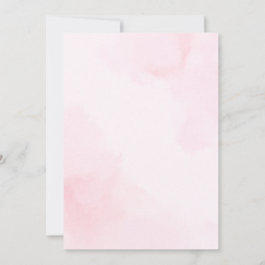 Invitation d'anniversaire Floral Bow (Dos)