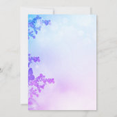 Invitation d'anniversaire floral de lavande (Dos)