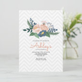 Invitation d'anniversaire Floral Envy (Debout devant)
