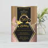 Invitation d'anniversaire florale (Debout devant)