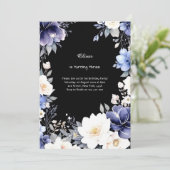 Invitation d'anniversaire florale (Debout devant)