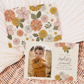 Invitation d'anniversaire florale | Anniversaire d