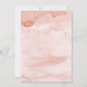 Invitation d'anniversaire florale Bleu marine et r (Dos)