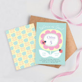Invitation d'anniversaire florale, Regarde-moi gra