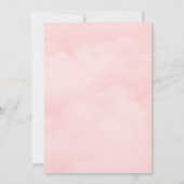 Invitation d'anniversaire florale Rose Blush (Dos)