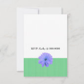 Invitation d'anniversaire florale violette et diam (Dos)