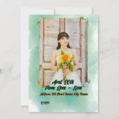 Invitation d'anniversaire Flower & Butterfly (Dos)