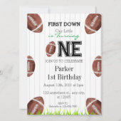 Invitation d'anniversaire Football 1re année (Devant)