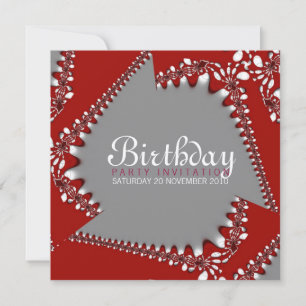 Invitation d'anniversaire Fractal Twista