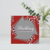 Invitation d'anniversaire Fractal Twista (Debout devant)