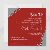 Invitation d'anniversaire Fractal Twista (Dos)