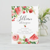 Invitation d'anniversaire Fruit de verdure estival (Debout devant)