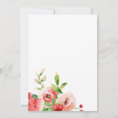 Invitation d'anniversaire Fruit de verdure estival (Dos)